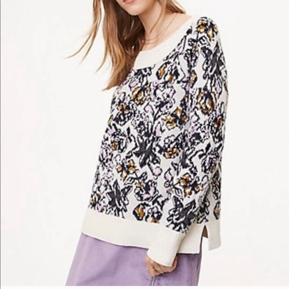Loft Painterly Sweater
